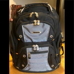 Targus backpack. Blue/black/yellow